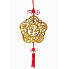 传统中国结福字挂饰