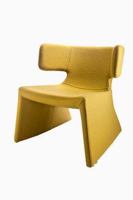 现代简约黄色装饰椅子