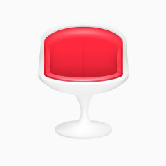 红色杯椅