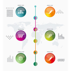 矢量信息图表素材