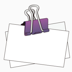 紫色文件夹和白纸
