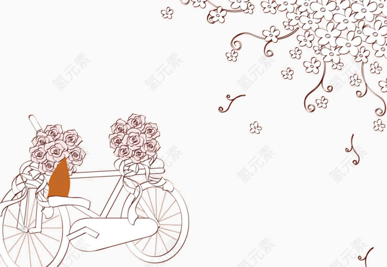 单车插画