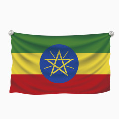矢量旗标国家埃塞俄比亚