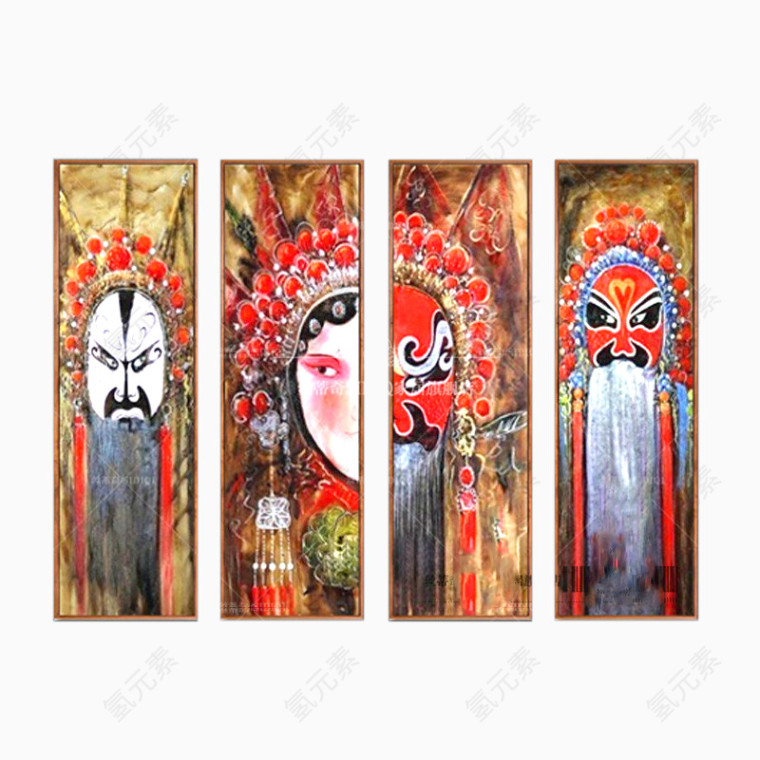 中国传统京剧装饰画