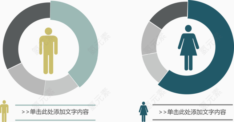 扁平化环形图