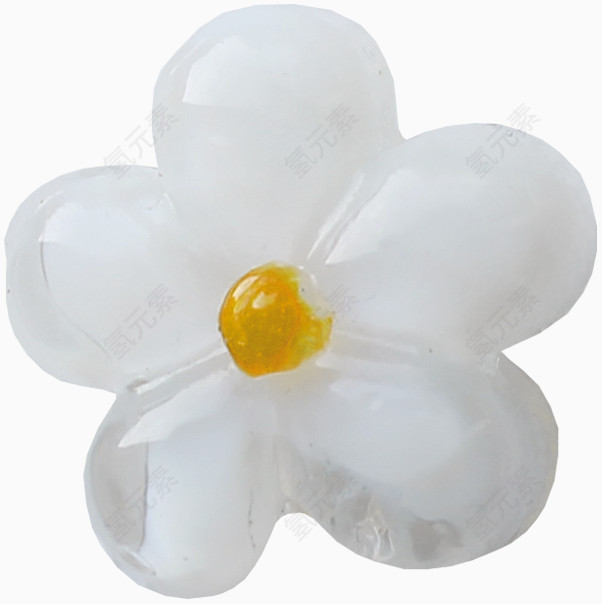 白色雕刻花朵