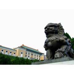 国立故宫博物院入口铜狮