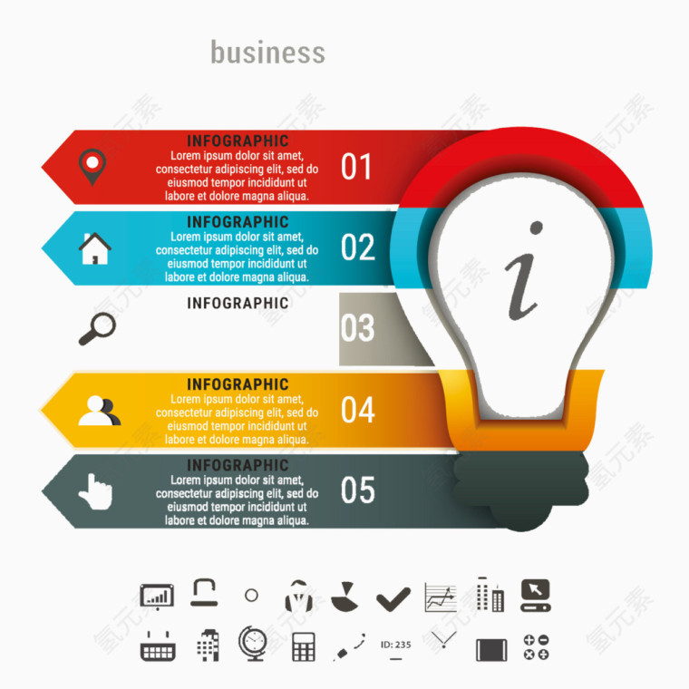 创意商务信息图表