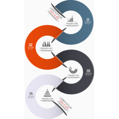 PPT创意步骤图表