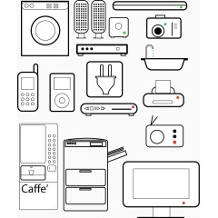 家用电器简洁线图