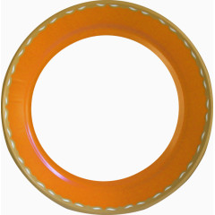 橙色漂亮创意圆环