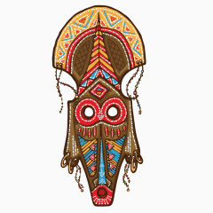 拉丁美洲传统纹样面具