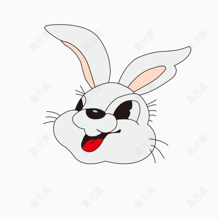 白色兔子卡通款式
