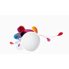 矢量彩色创意立体球形泼墨装饰
