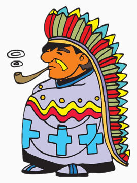 印第安人抽烟