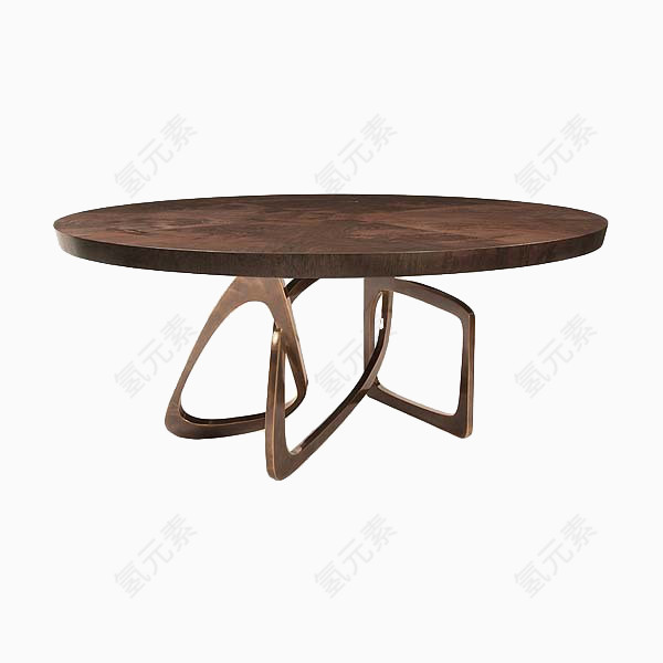 木质圆桌设计元素