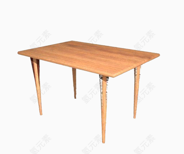 单木板型木桌
