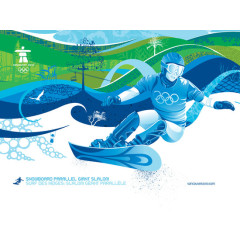 蓝色运动滑冰滑雪