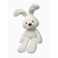 可爱白色玩具小兔子