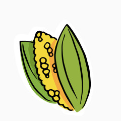 玉米 蔬菜 卡通