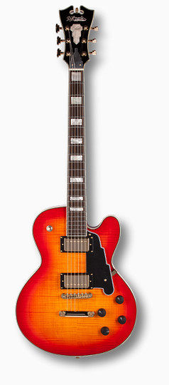 橘红色吉他