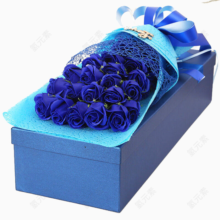漂亮的蓝色玫瑰礼物