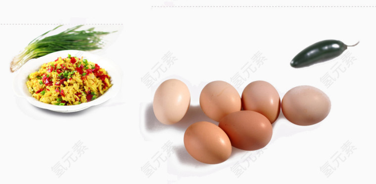 蛋炒饭和鸡蛋
