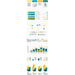 精美图示PPT信息图表设计矢量素材