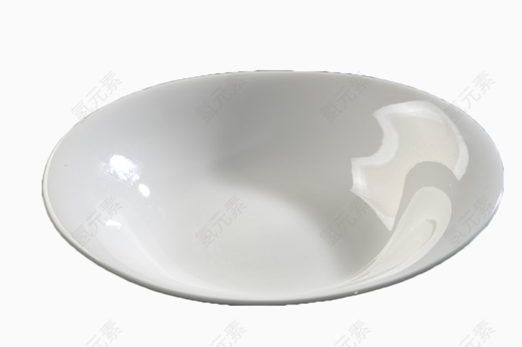 白色空瓷盘子
