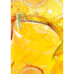 橙子橘子橙汁分层背景
