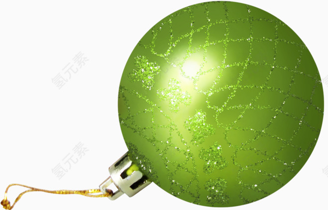 圣诞节绿色圆球挂饰