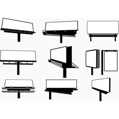 矢量户外广告牌