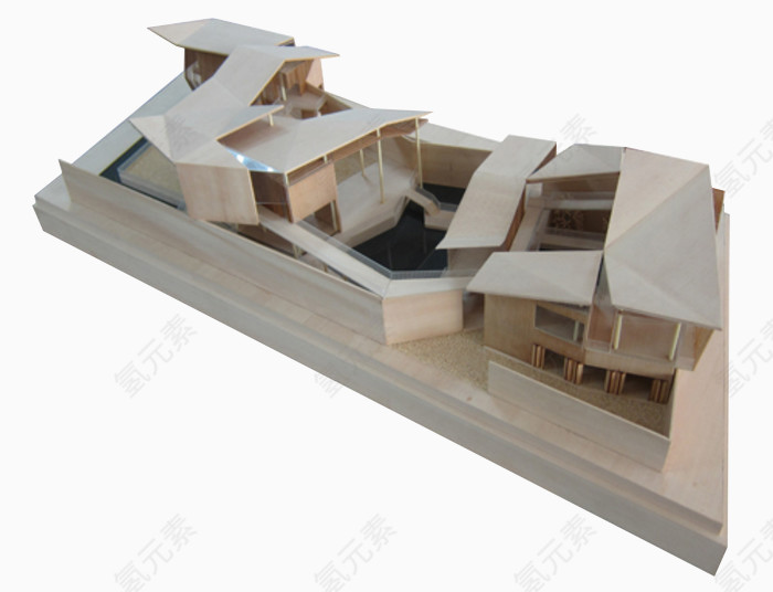 单体木质建筑模型
