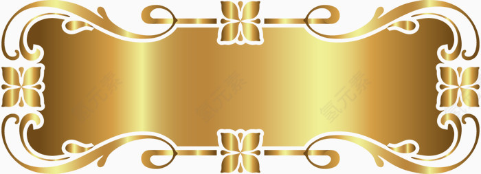 金色装饰框架