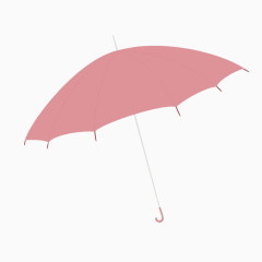 矢量粉色女士雨伞可爱