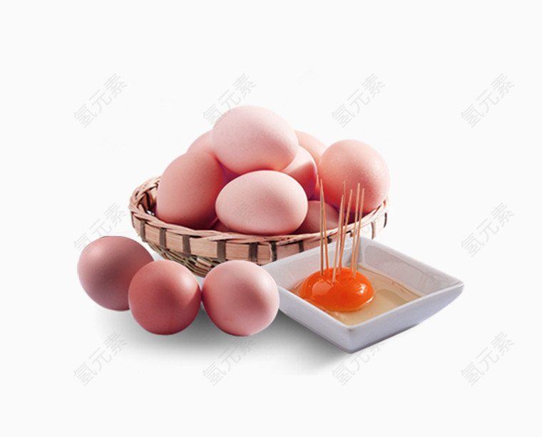 新鲜营养土鸡蛋免抠图片
