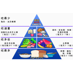 蓝色食物金字塔