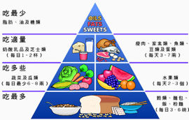 蓝色食物金字塔