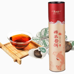 糯米普洱茶素材