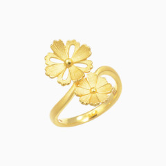 花型黄金戒指
