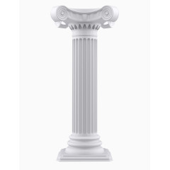 白色立体石柱