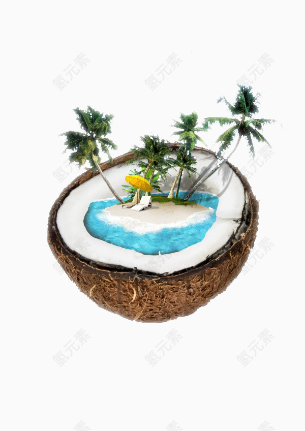 椰子海岛