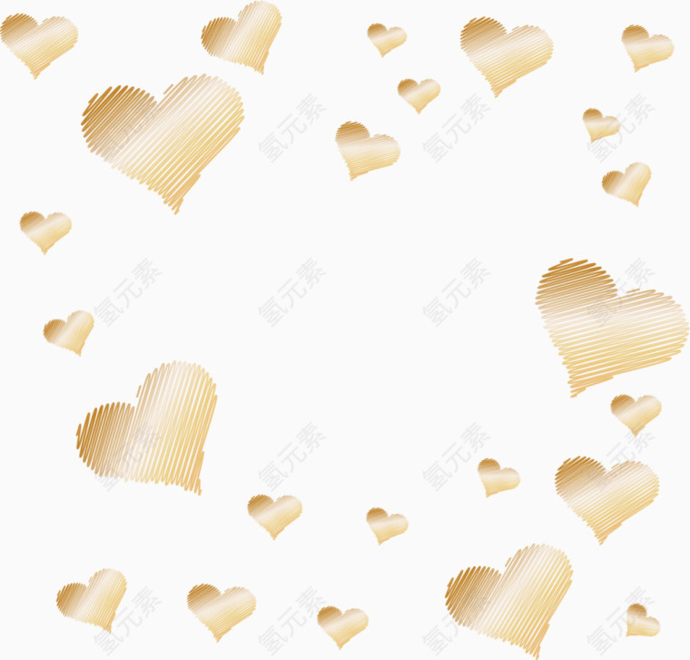 金色条纹爱情海报