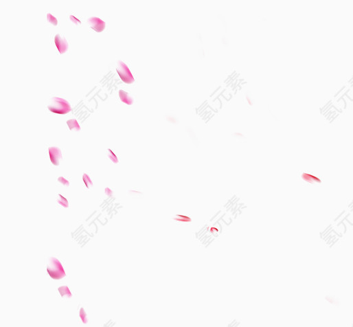 飘零的粉色花瓣