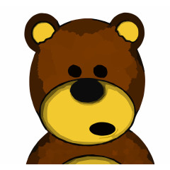 熊 不开心 棕色