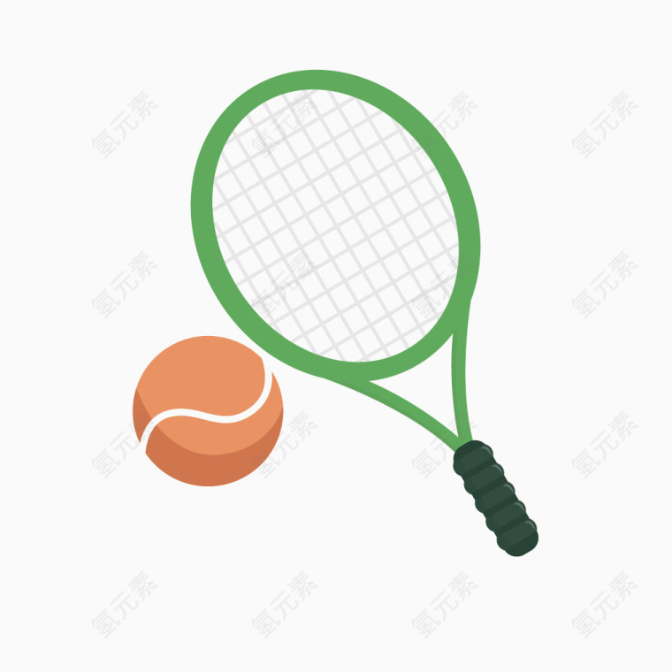 绿色网球运动拍子