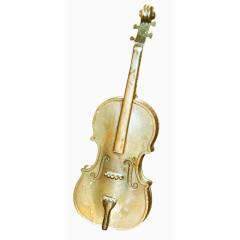棕色漂亮小提琴