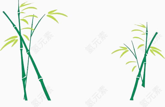 绿色的小竹子