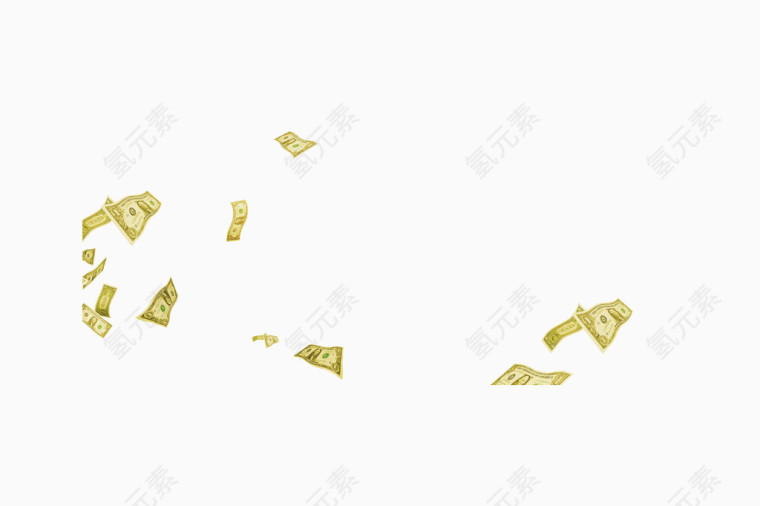 金融漂浮纸币
