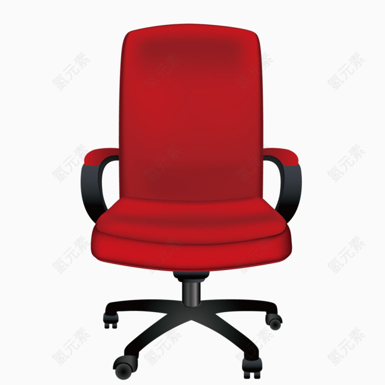 红色沙发办公椅
